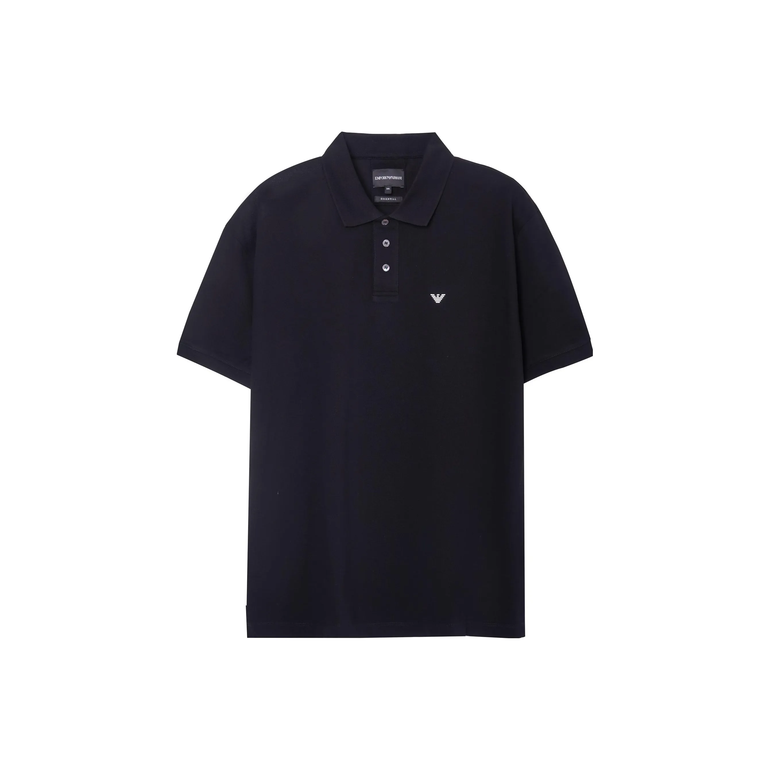 EMPORIO ARMANI Micro Eagle Mercerised Pique Polo Shirt
