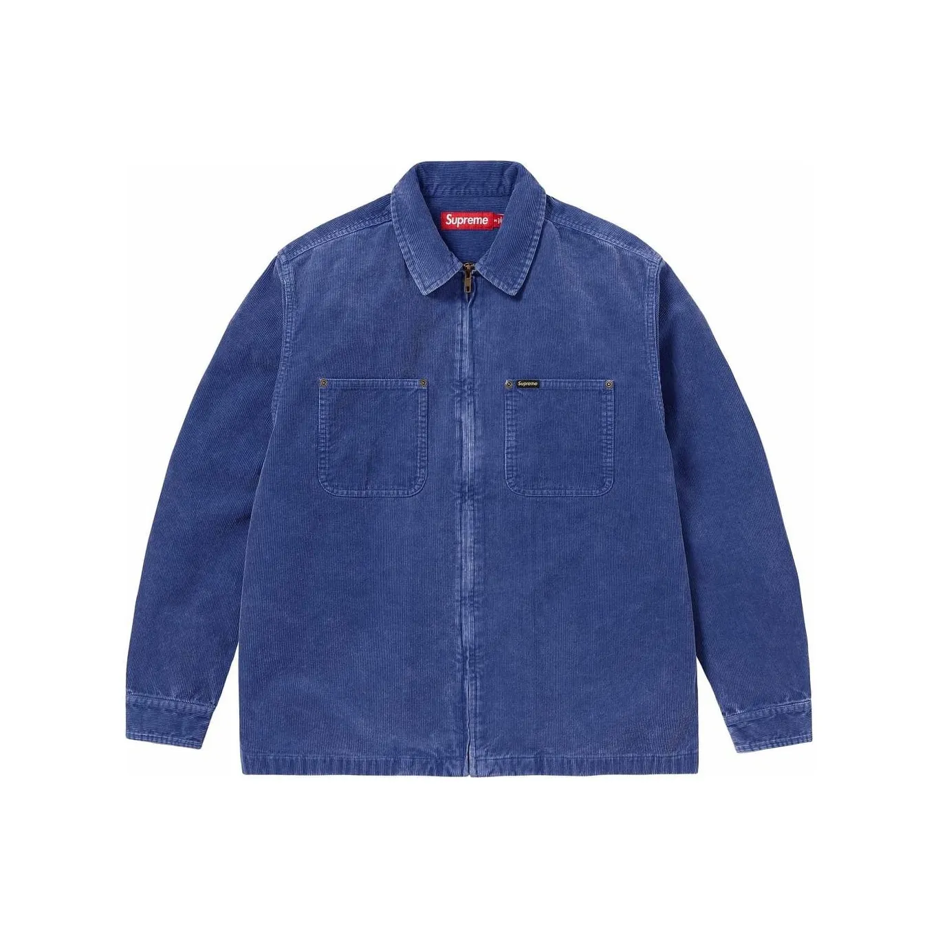 Supreme Washed Corduroy Zip Up Shirt