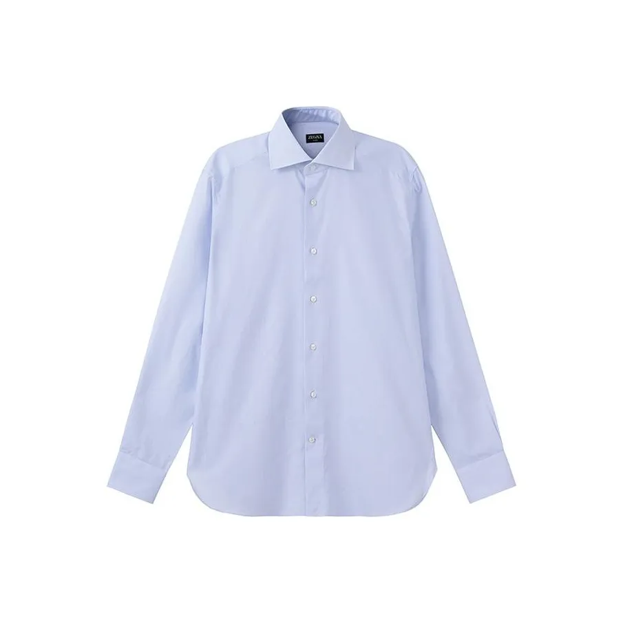 Ermenegildo Zegna Синие Белые Мужские Рубашки