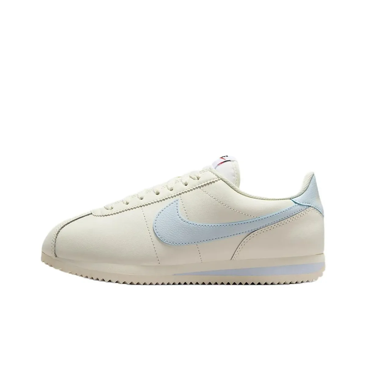 Nike Cortez Устойчивые к истиранию Низкие Беговые кроссовки Женские Белые Синие