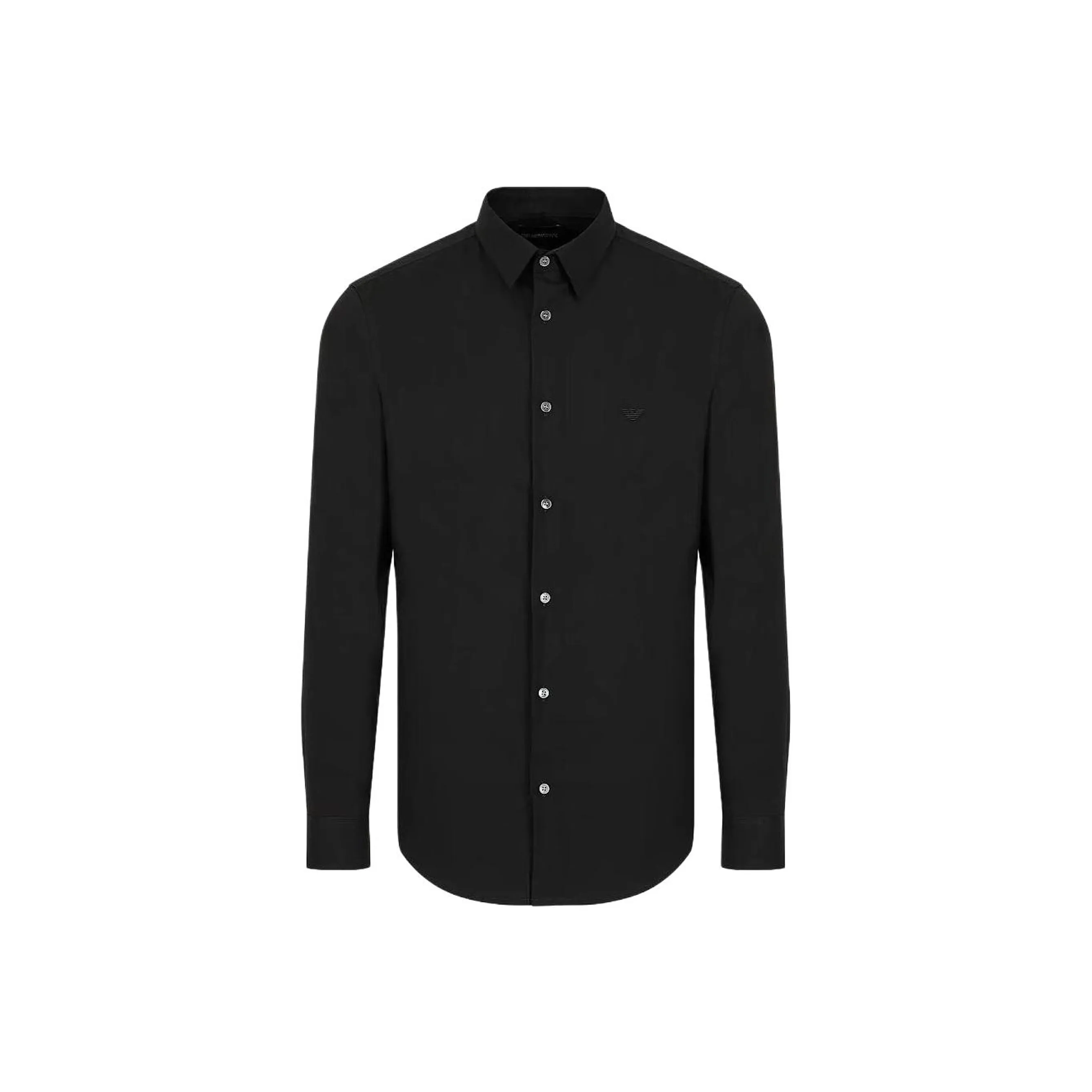 EMPORIO ARMANI Logo Embroidered Buttoned Shirt