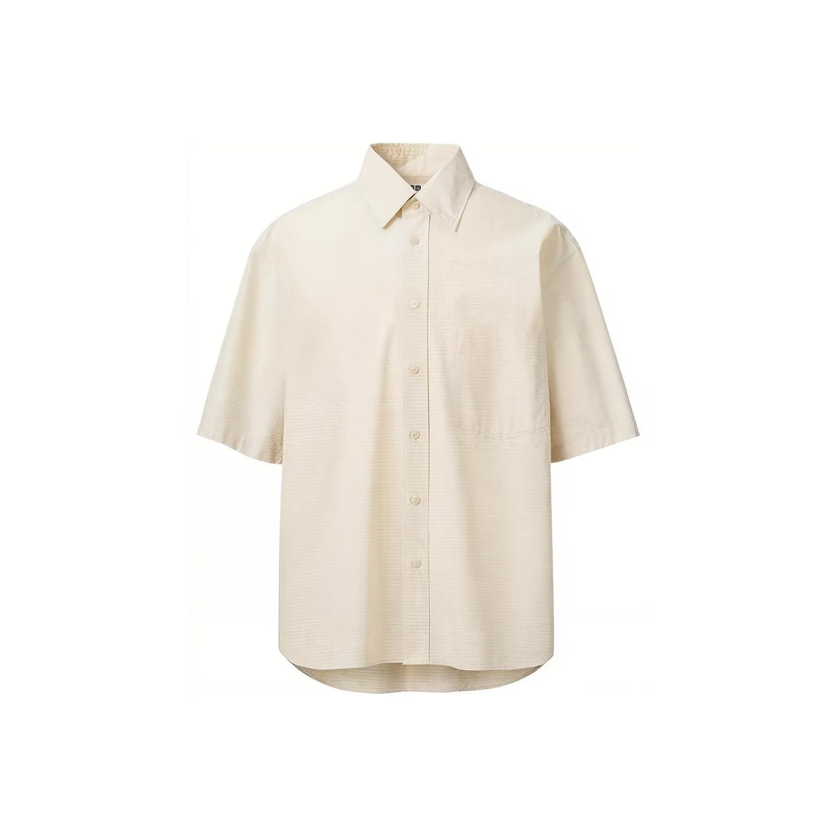 UNIQLO SS24 Рубашка Мужская Светлый Бежевый