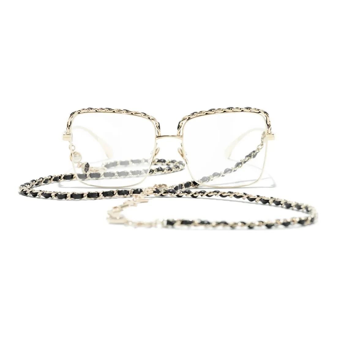 CHANEL Square Frame Square Eyeglass Frames Unisex