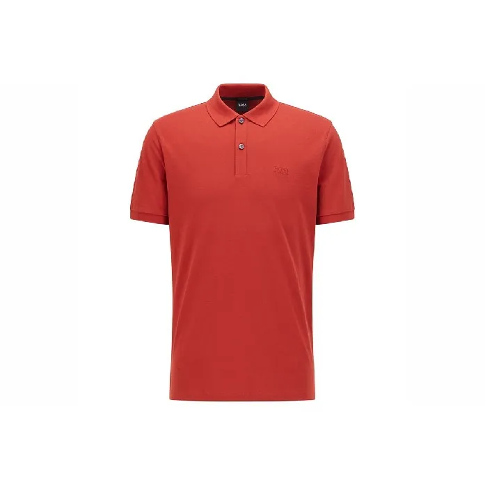 HUGO BOSS Polo Shirts Men Orange Red