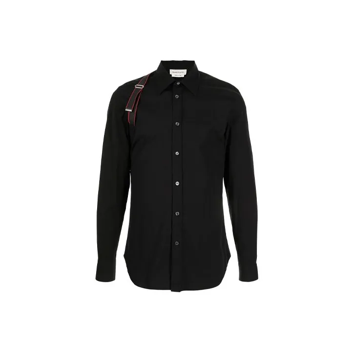 Alexander McQueen Logo Tape Harness Detailed Shirt