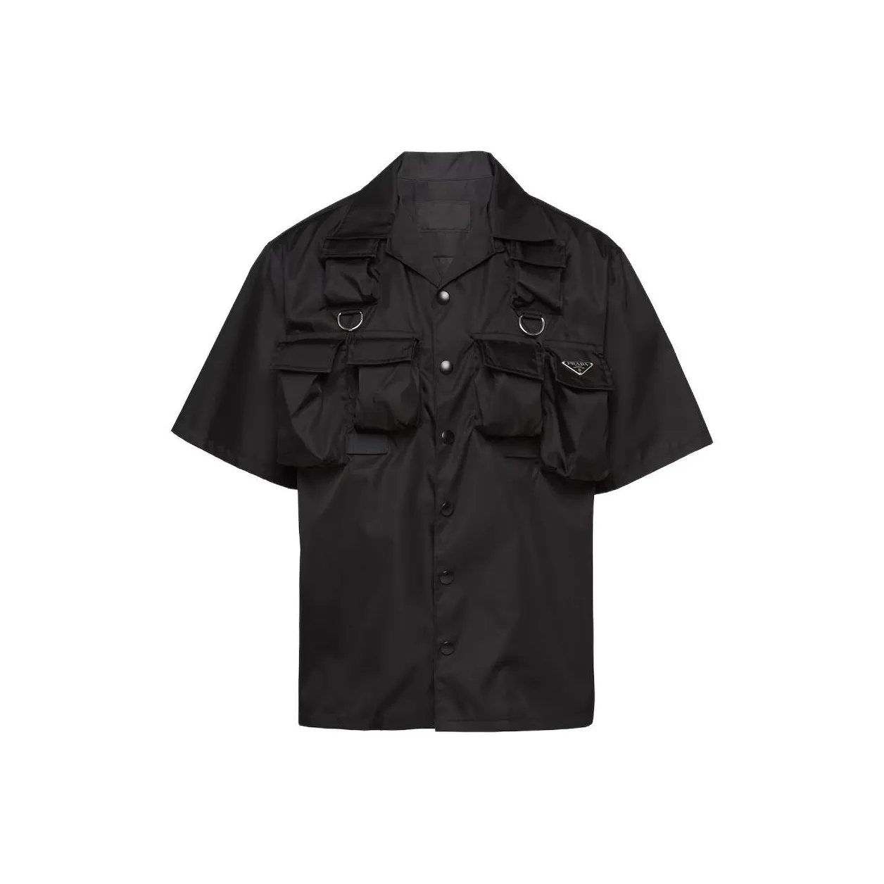 PRADA Triangle Plaque Short Sleeved Cargo Shirt