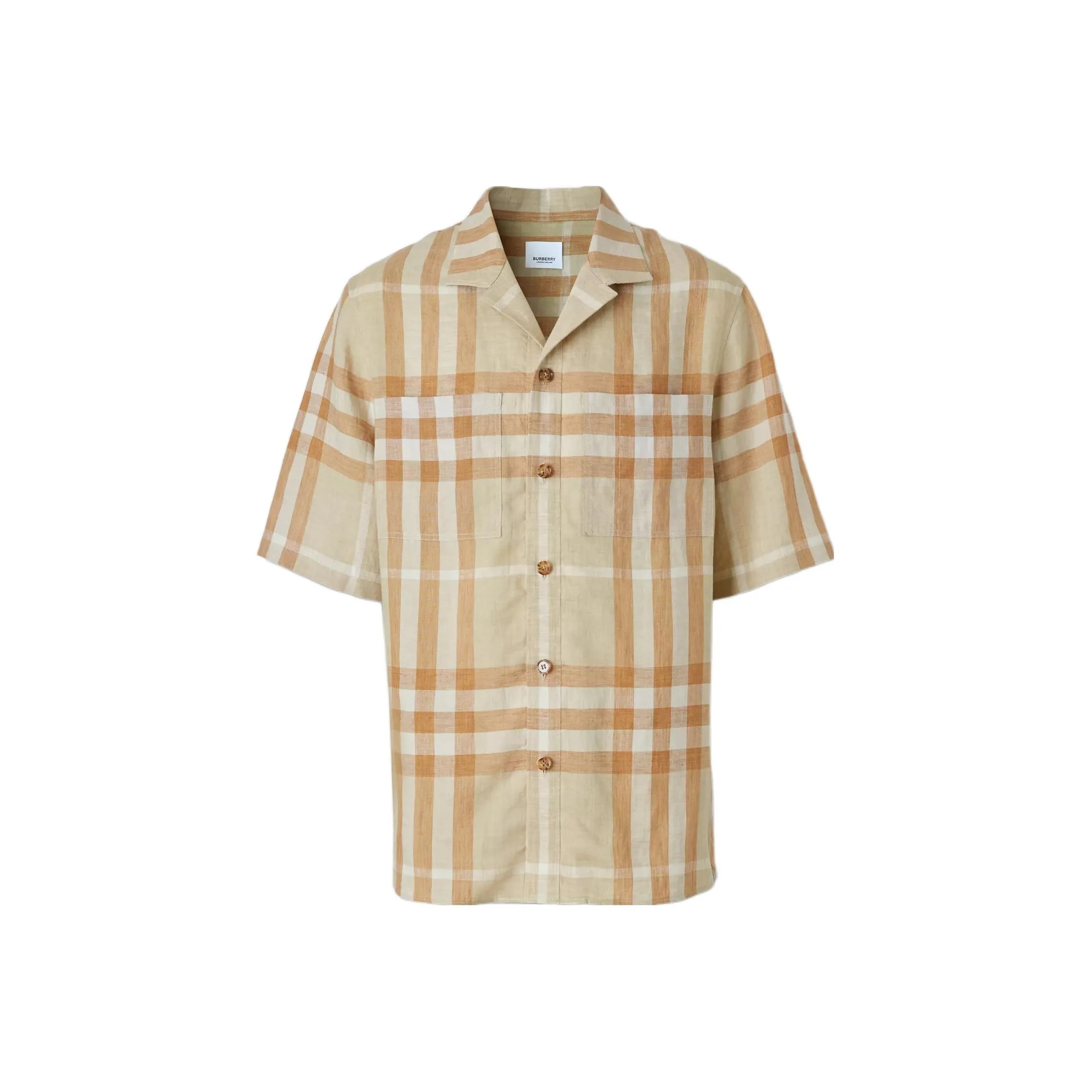 Burberry SS22 Shirt Men's Soft Tawny