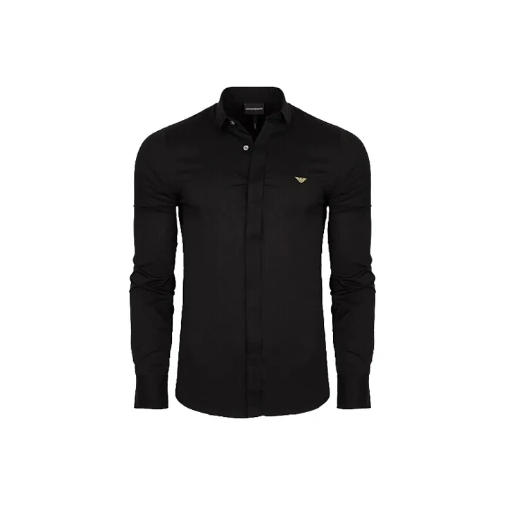 EMPORIO ARMANI Рубашка Мужская Черная