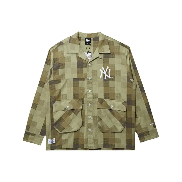 New Era Shirt Unisex Olive Green