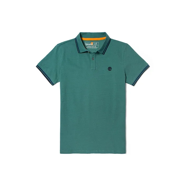 Timberland Поло Мужское Синий Зеленый