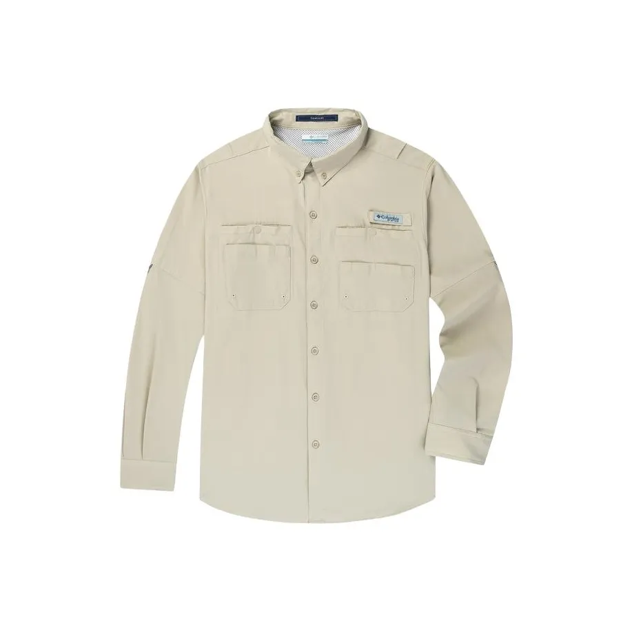 Columbia PFG Shirt Men's Light Khaki