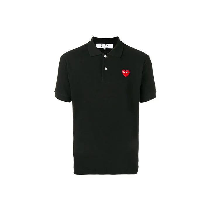 CDG Play Мужская черная поло рубашка