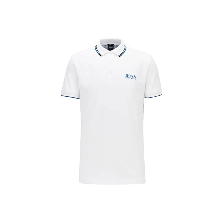 HUGO BOSS Polo Shirts Men's White