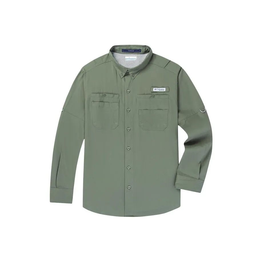 Columbia PFG SS24 Shirt Men's Green