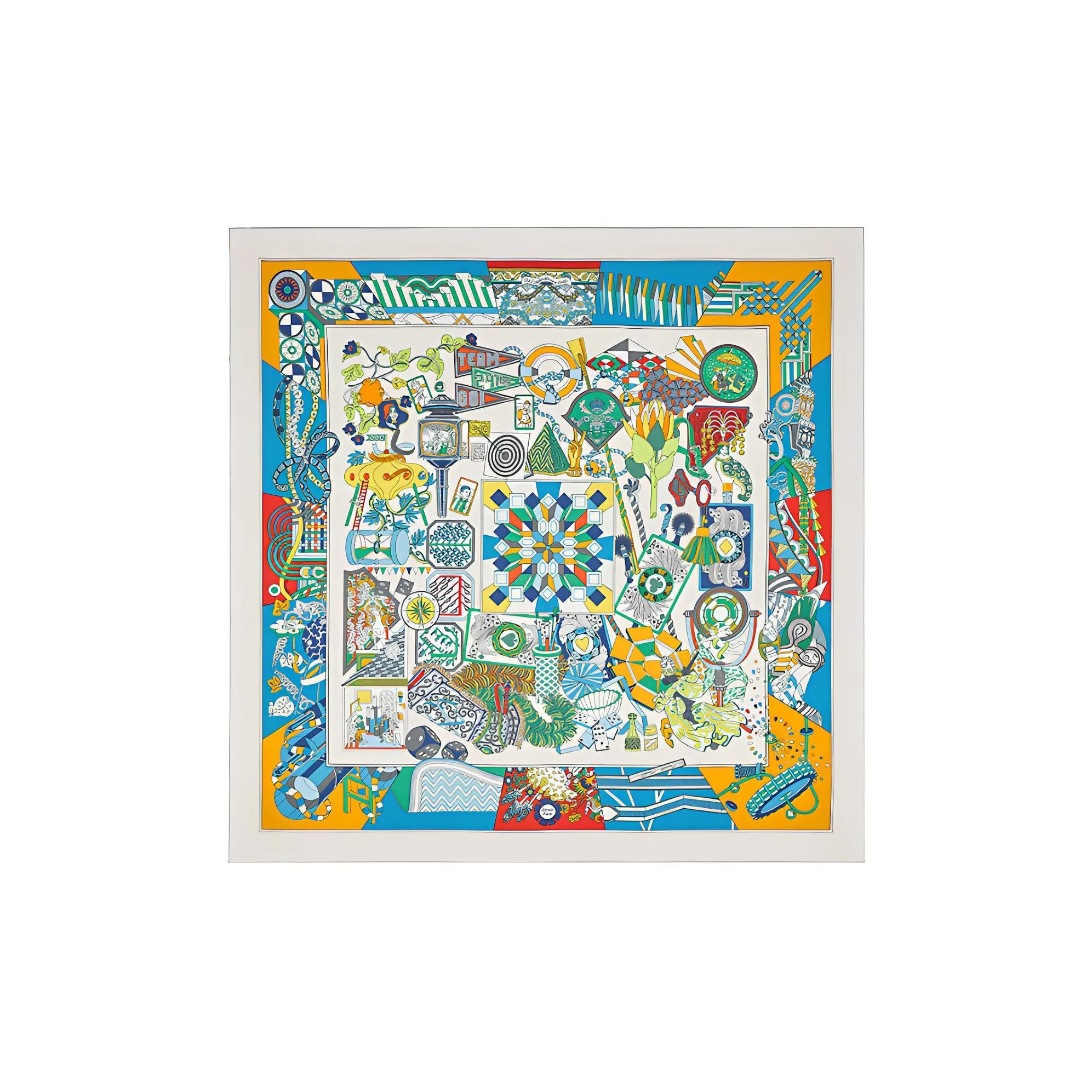 HERMES Silk Scarves Women's Multicolor