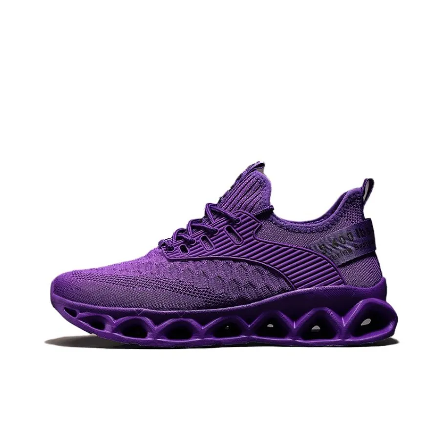 Kuding Running Shoes Unisex Low Top White/Black/Purple/Blue/Pink/Yellow