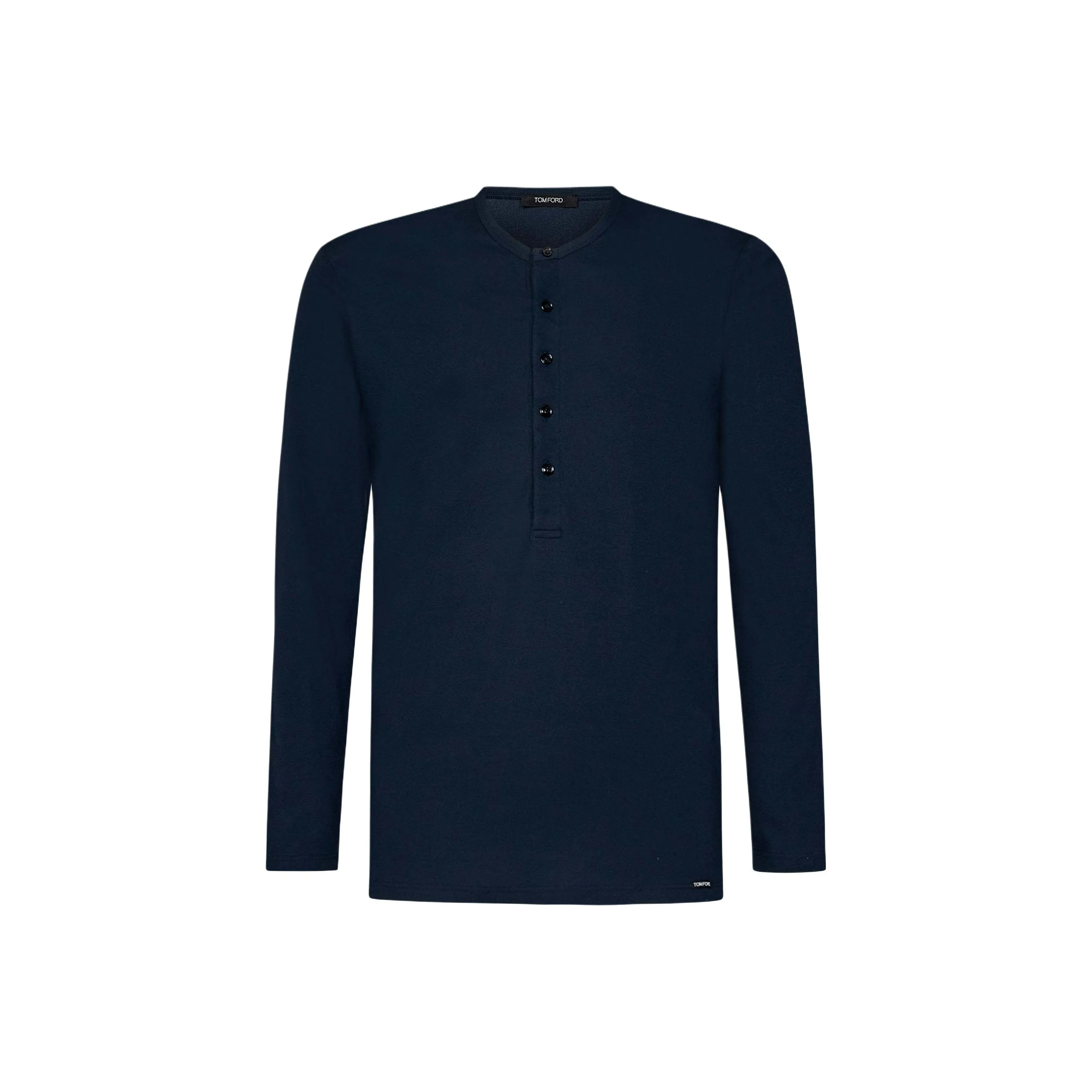 TOM FORD Crewneck Henley Pajama T-Shirt