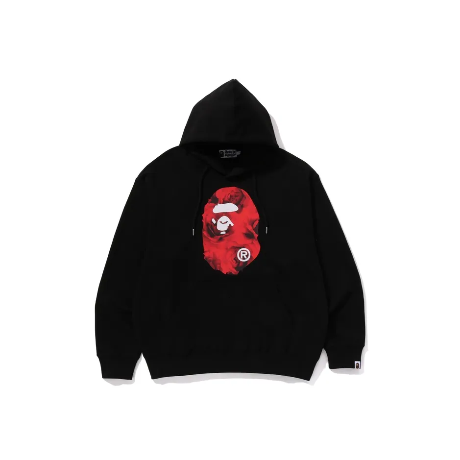 Bape Floral Solid Camo Ape Head Relaxed Fit Pullover Hoodie