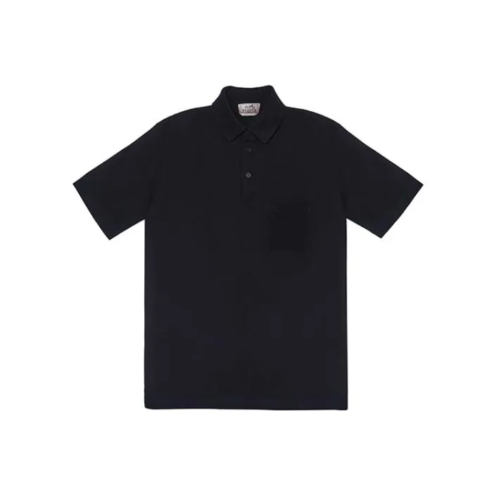 HERMES Polo Shirts Men Black
