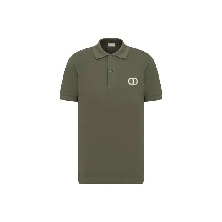 DIOR SS22 Polo Shirt Men's Olive