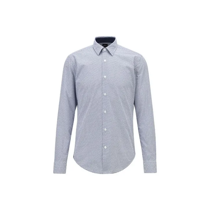 Hugo Boss Темно-синие мужские рубашки