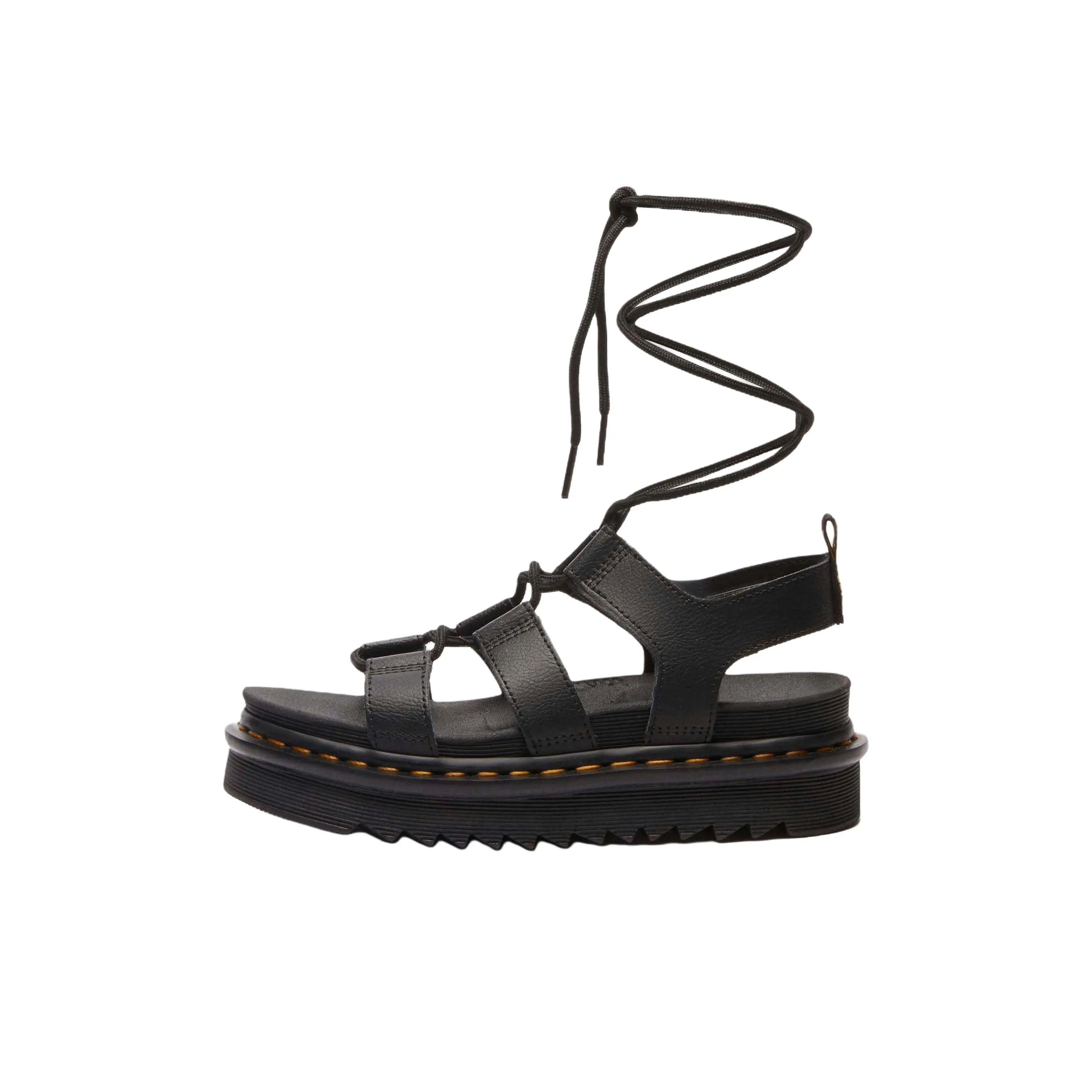 Dr. Martens Nartilla Athena Leather Gladiator Sandals Black Women's