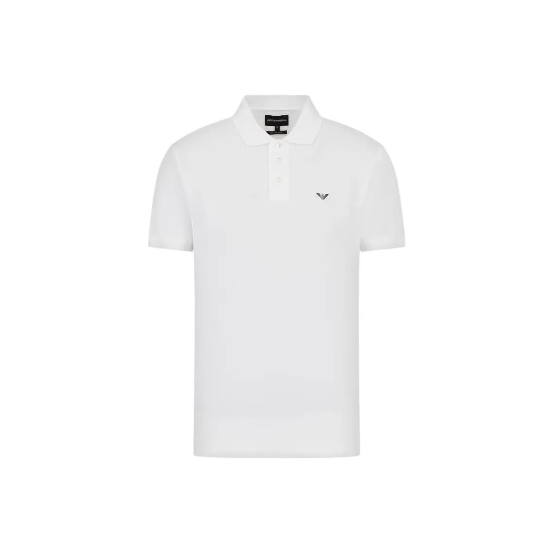 EMPORIO ARMANI Mercerised Piqué Polo Shirt With Micro Eagle