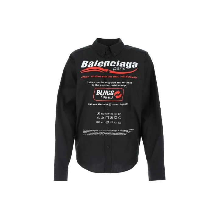 Balenciaga Dry Cleaning Logo Shirt