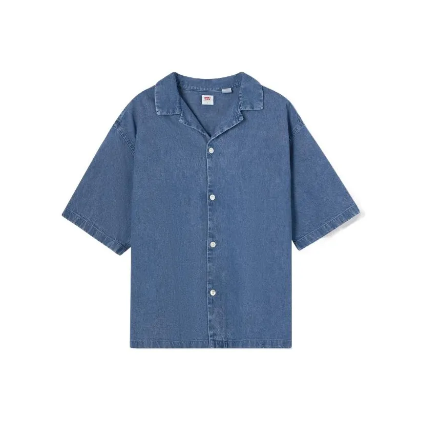 Levis Blue Men's Shirts Левис Синие Мужские Рубашки