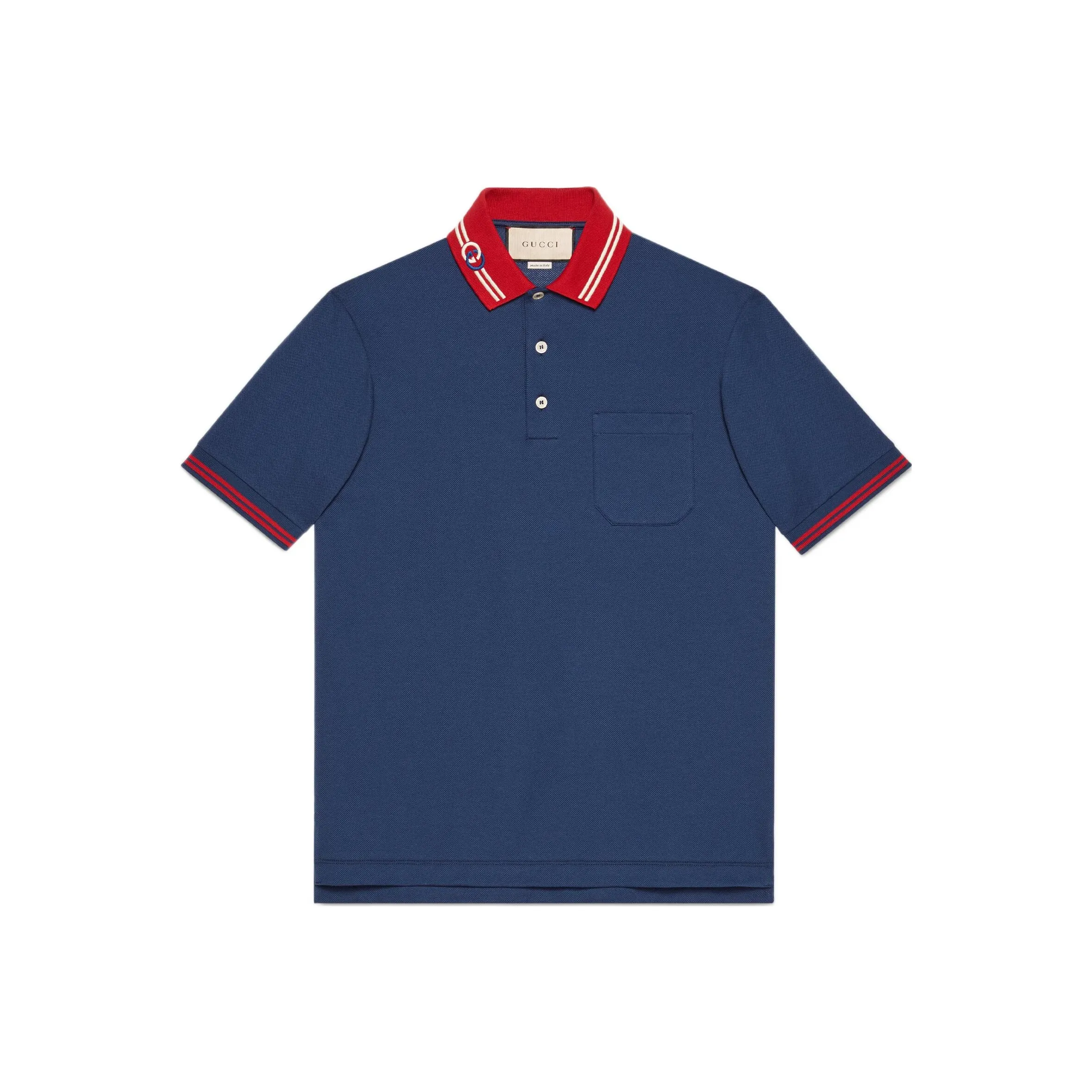 GUCCI SS22 Polo Shirt Men's Blue