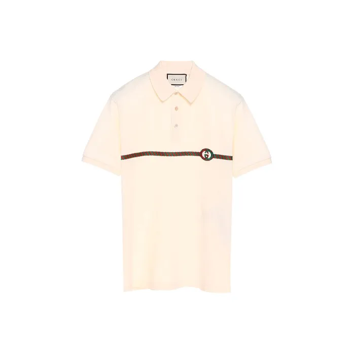 GUCCI Polo Shirts Men's Beige