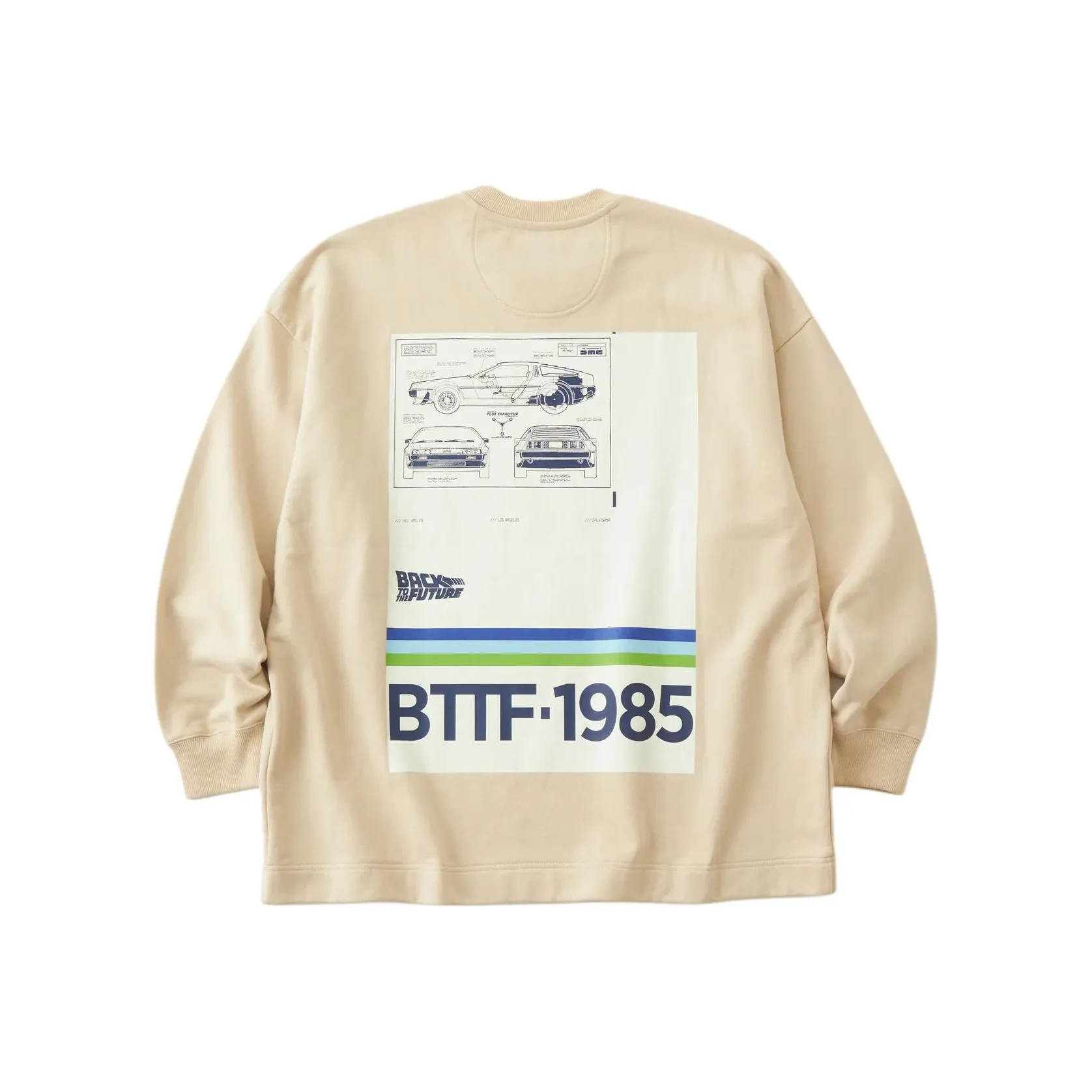 White Mountaineering x BACK TO THE FUTRUE SS24 Толстовка Унисекс Light Umber