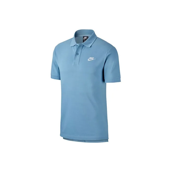 Nike Polo Shirts Men's Cerulean/White