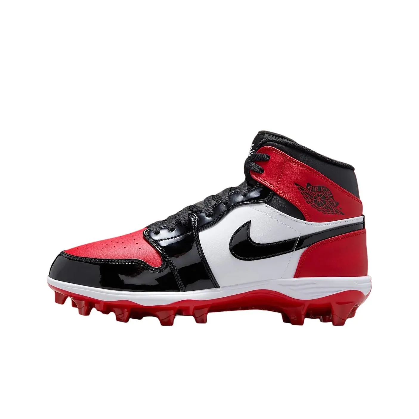Jordan 1 Mid Td Cleat Bred Toe