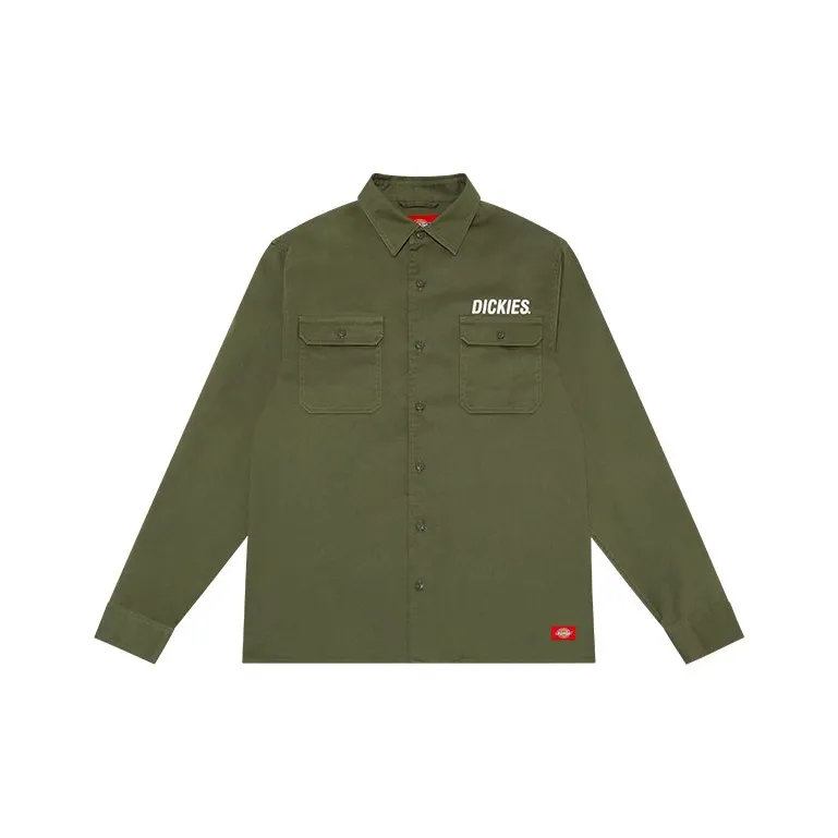Dickies Армейский зеленый Унисекс Рубашки