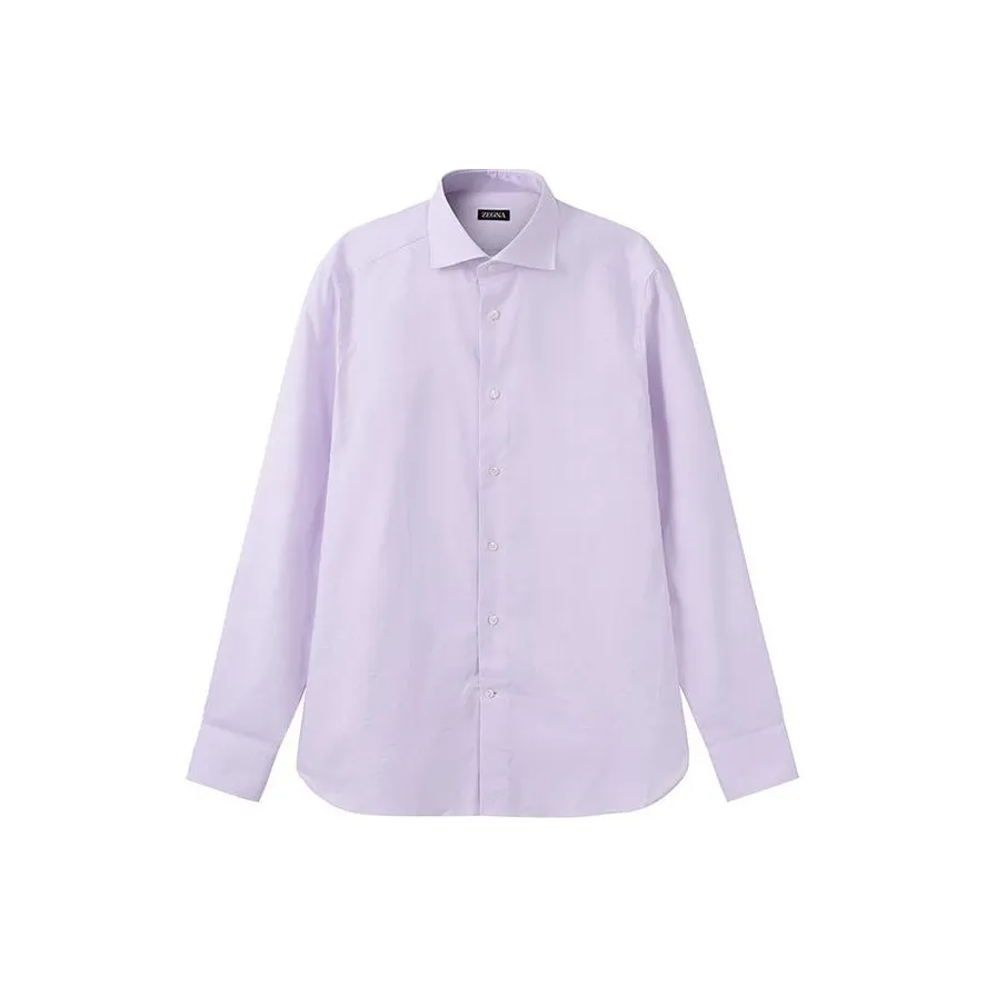 Ermenegildo Zegna Розовый Белый Мужские Рубашки