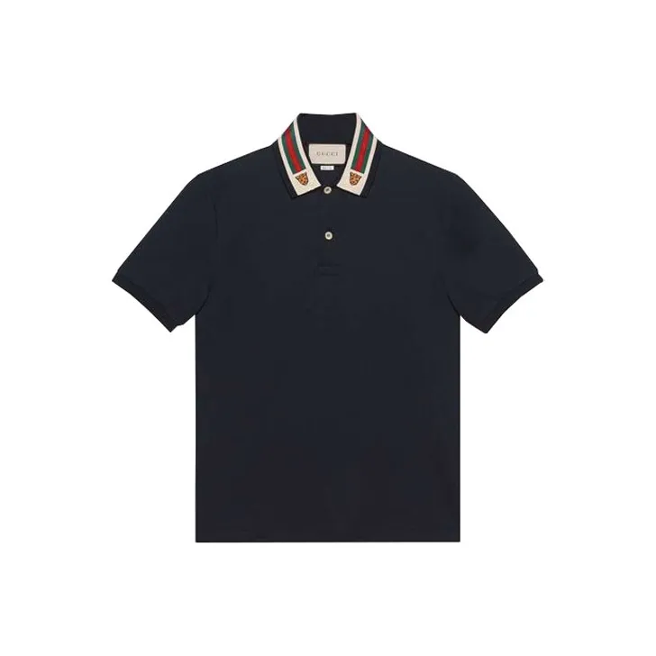 GUCCI Polo Shirt Men's Dark Blue