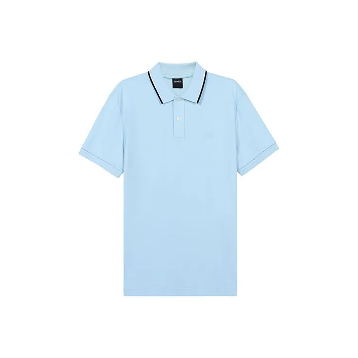 Hugo Boss Поло Мужское Светло-Синий