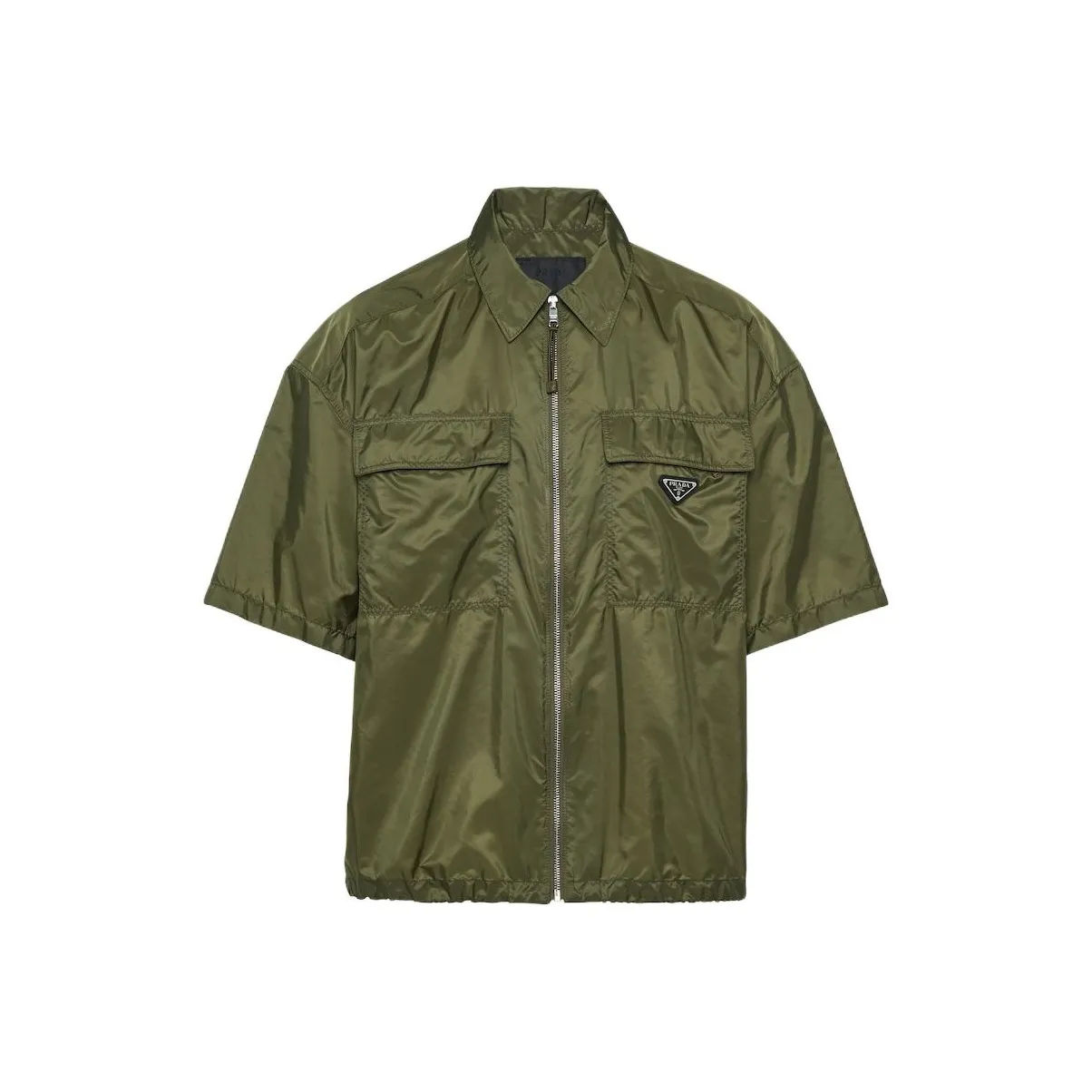 prada pour Short Sleeve Light Re Nylon Shirt Men's Green