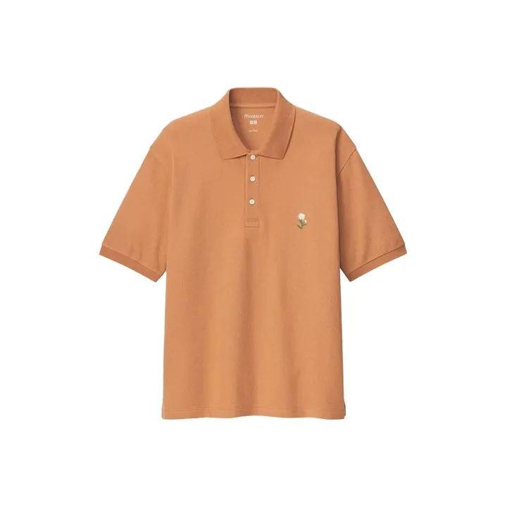 UNIQLO Мужская поло апельсинового цвета