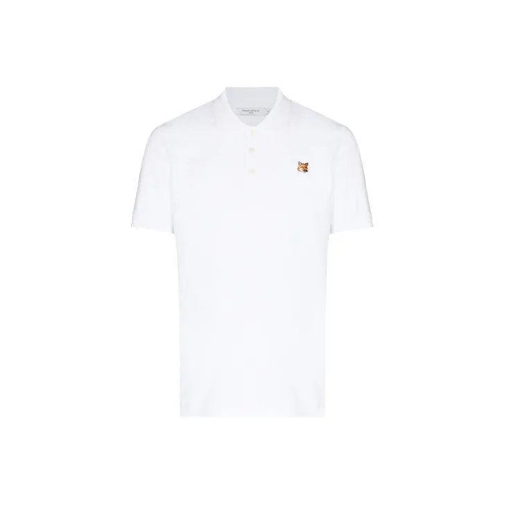 Maison Kitsune Белая Мужская Поло
