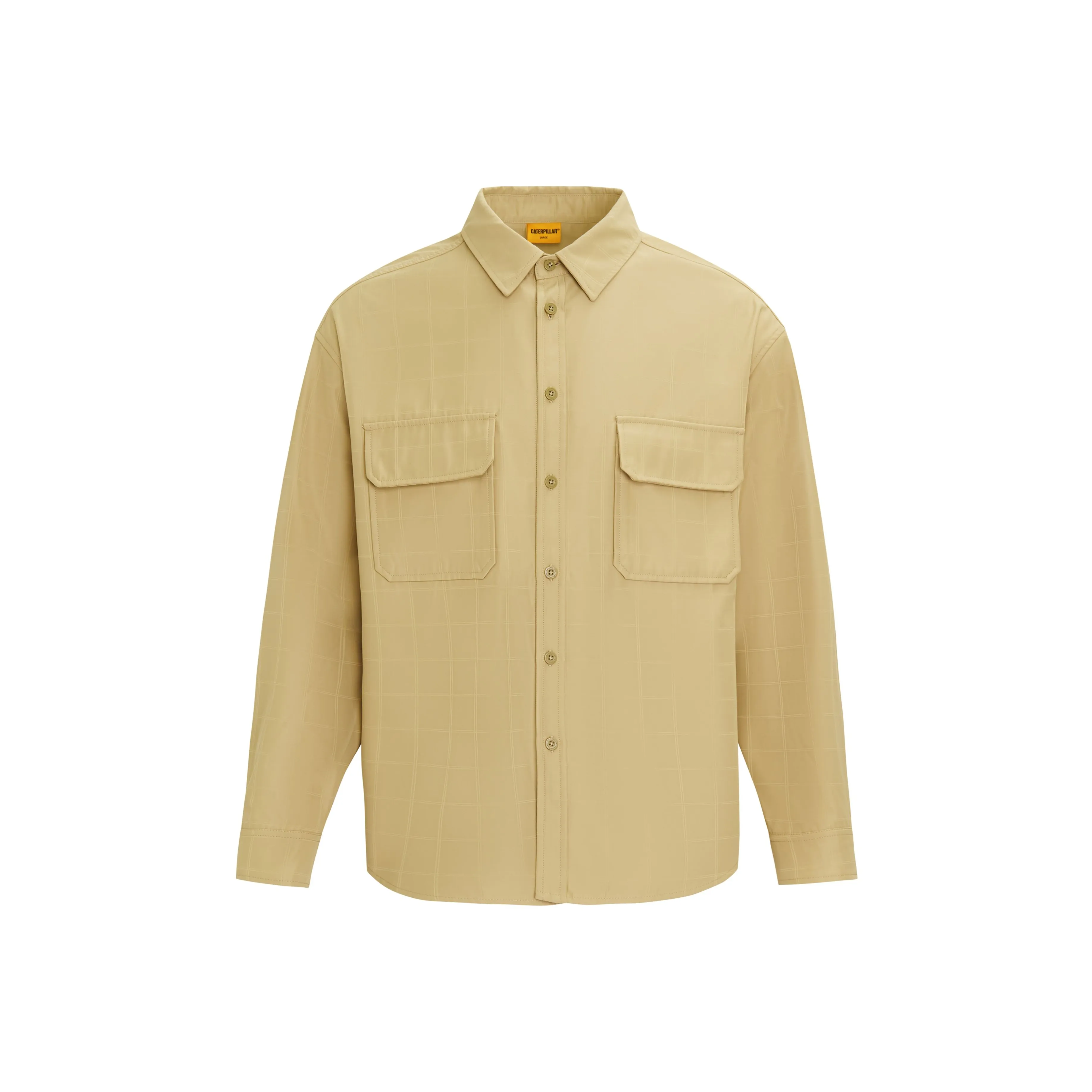 CAT Темный хаки Мужские рубашки