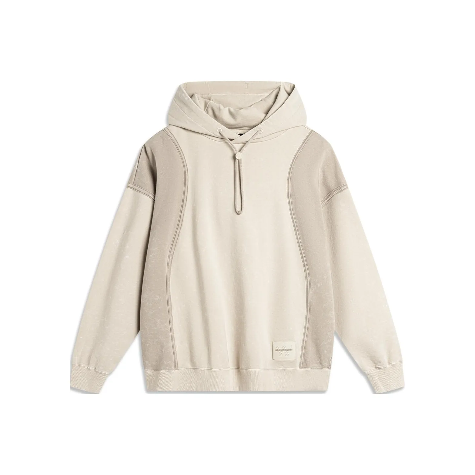 LINING Толстовка Мужская Овсяный Серый Пыльно-Серый С мытьем