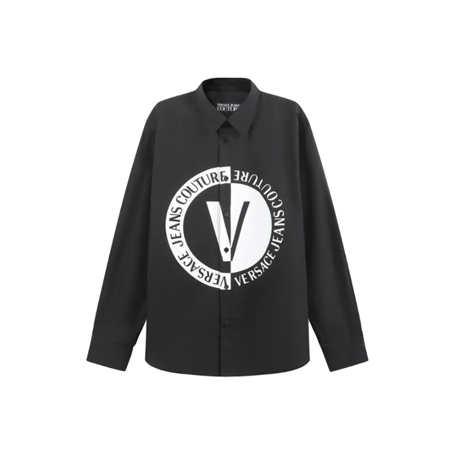 VERSACE JEANS COUTURE FW23 Рубашка Мужская Черная