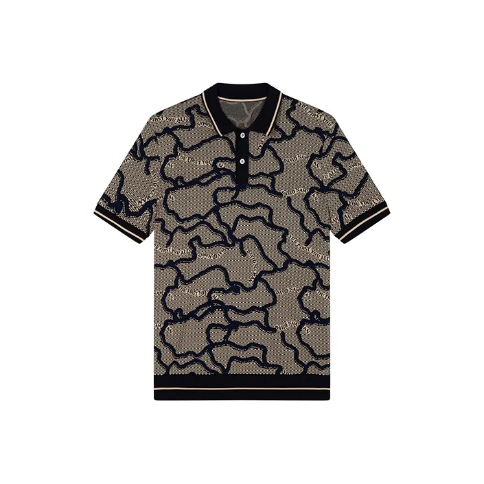 DAVID NAMAN Khaki Мужская Рубашка Поло