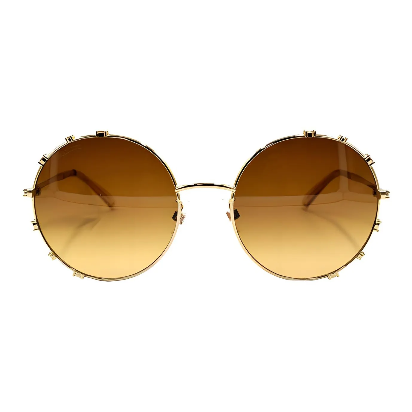 Swarovski Alloy Round Sunglasses Women's