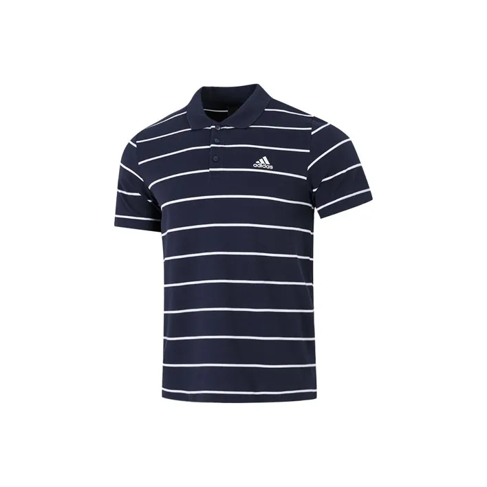 Adidas Поло Мужское Темно-Синий