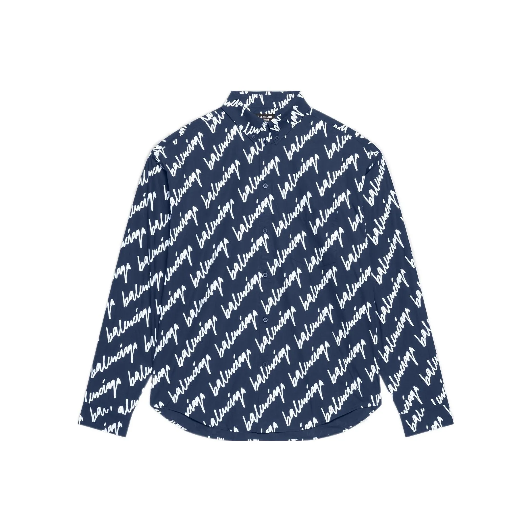 Balenciaga Shirts Men's Blue