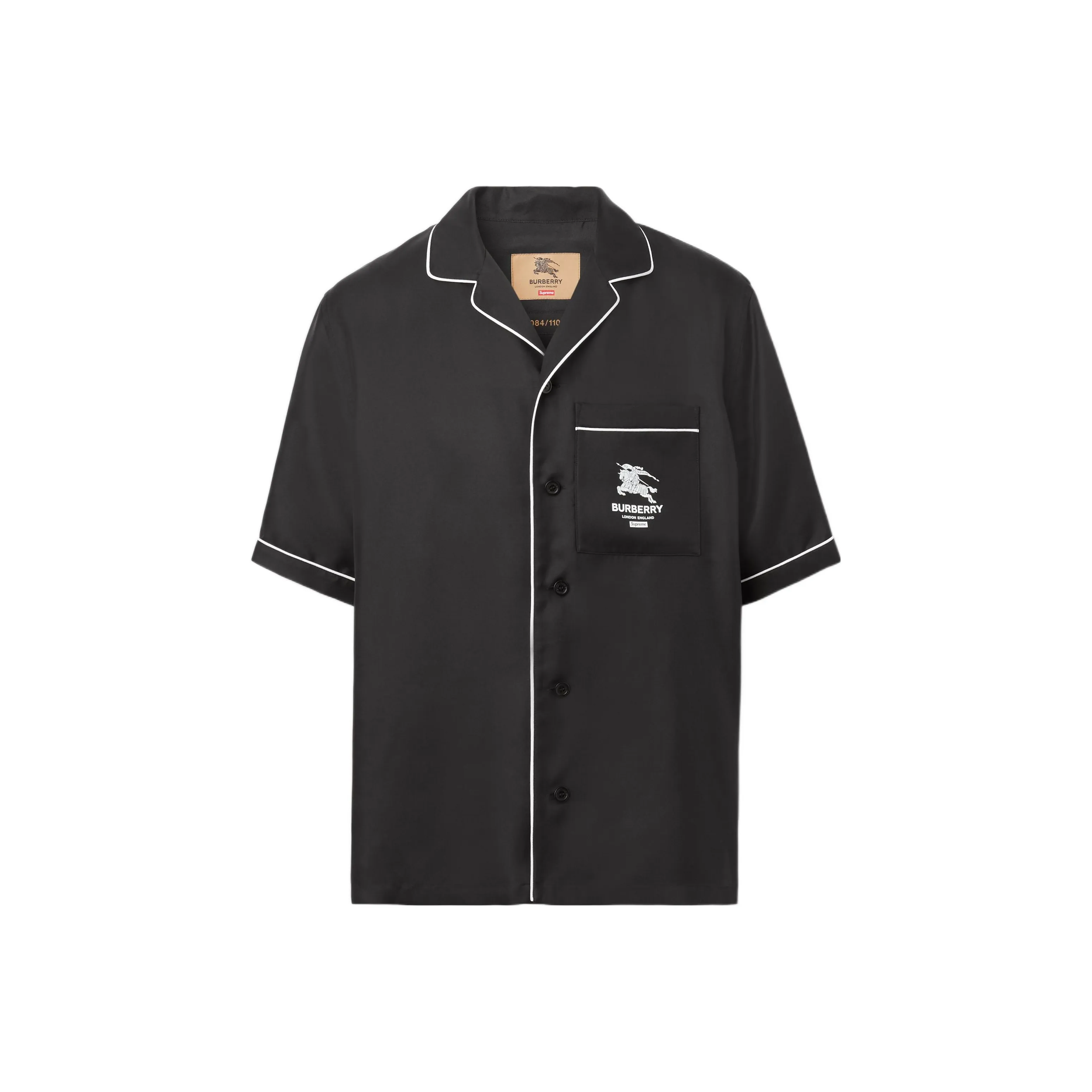 Supreme X Burberry Icon Stripe Silk Pyjama Shirt Burberry Exclusive