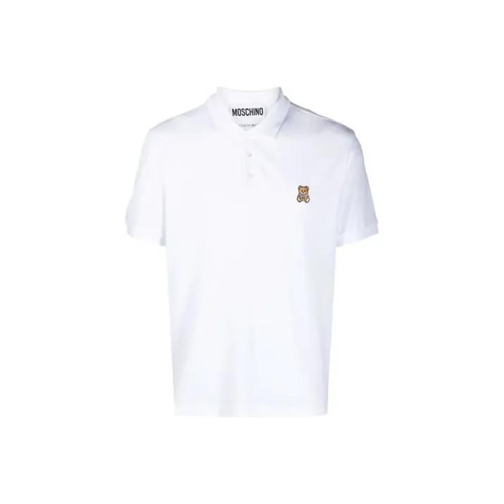 MOSCHINO Polo Shirts Men's White